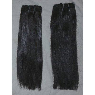 Indian double drawn straight hair